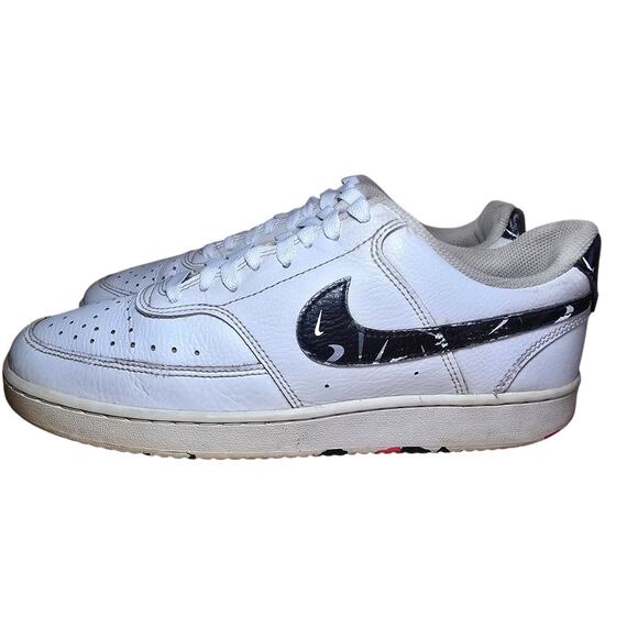 Women's Nike Court Vision Low White Hyper Pink Swooshfetti - Size 10 EU 42 - Picture 3 of 8